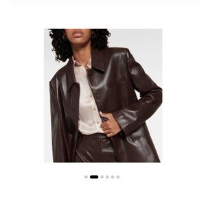 Nanushka
Women's Brown Hadasa Faux Leather Blazer